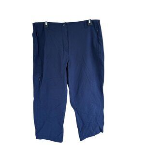 Rohan Pacer Capris Blue Women’s Size 16 Outdoor Hiking Travel Stretch Pants UPF